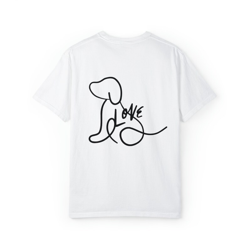 Rescue Dog Mom T-Shirt by Comfort Colors White