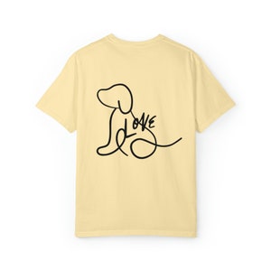 Rescue Dog Mom T-Shirt by Comfort Colors Banana