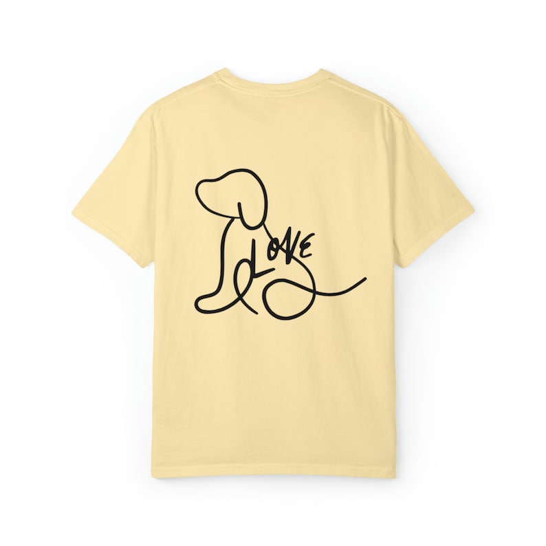 Rescue Dog Mom T-Shirt by Comfort Colors Banana