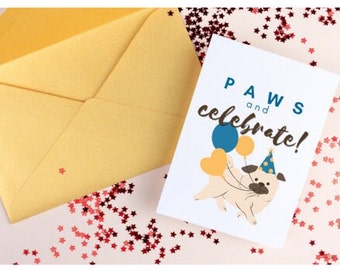 Celebrate Dog Birthday Card - 10 Pack