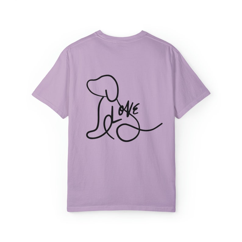 Rescue Dog Mom T-Shirt by Comfort Colors Orchid
