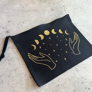 Moon Witch Zipper Pouch Bag for Tarot Cards, Crystals, Ritual Tools - Etsy