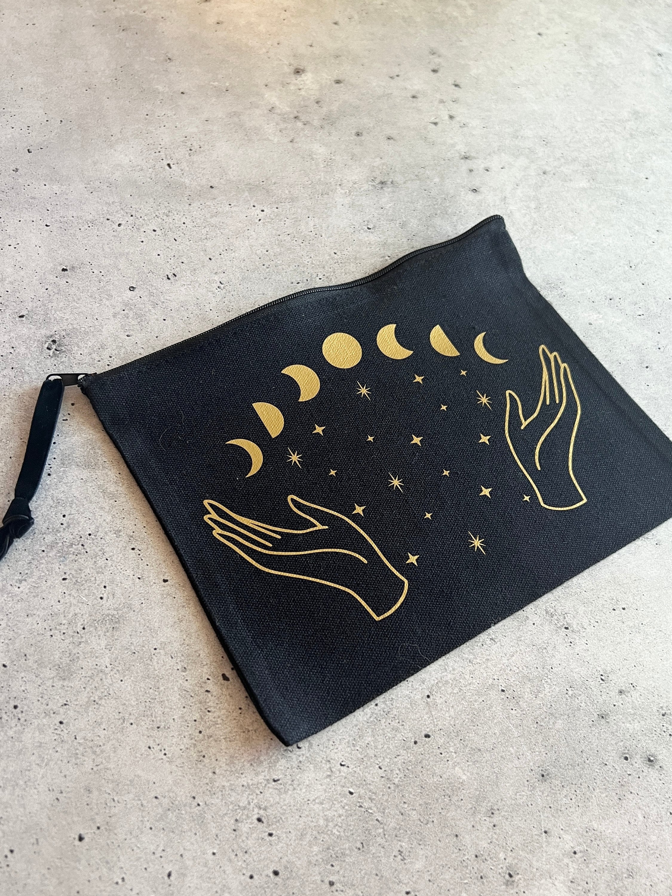 Moon Witch Zipper Pouch Bag for Tarot Cards, Crystals, Ritual Tools - Etsy