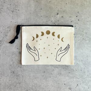Moon Witch Zipper Pouch Bag for Tarot Cards, Crystals, Ritual Tools - Etsy