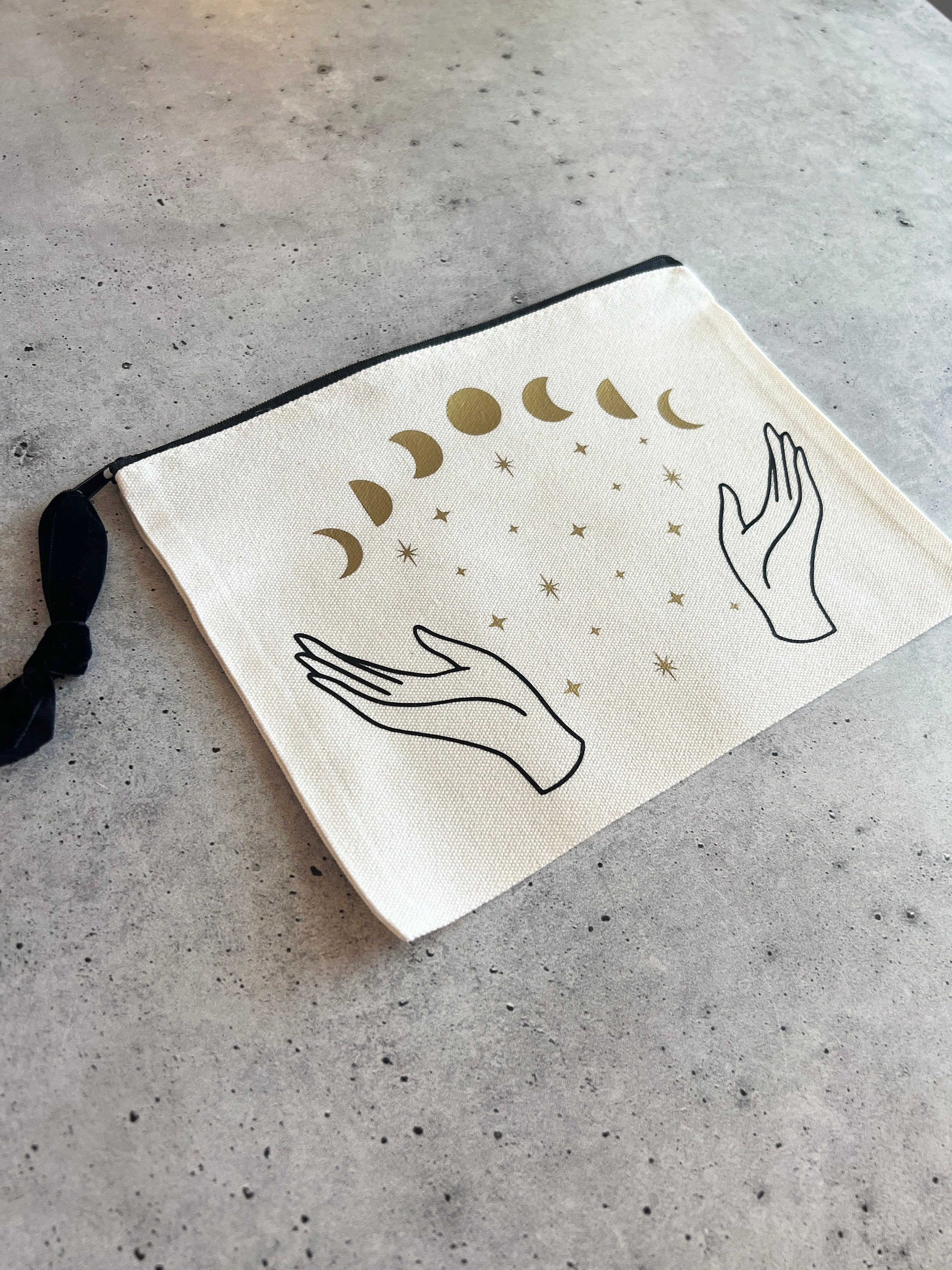 Moon Witch Zipper Pouch Bag for Tarot Cards, Crystals, Ritual Tools - Etsy