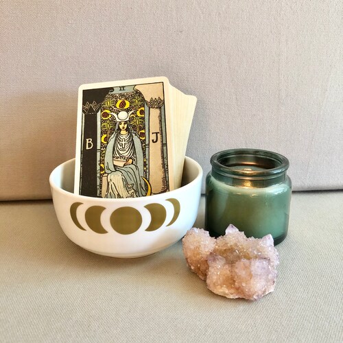 Moon Phases Tarot Card Bowl