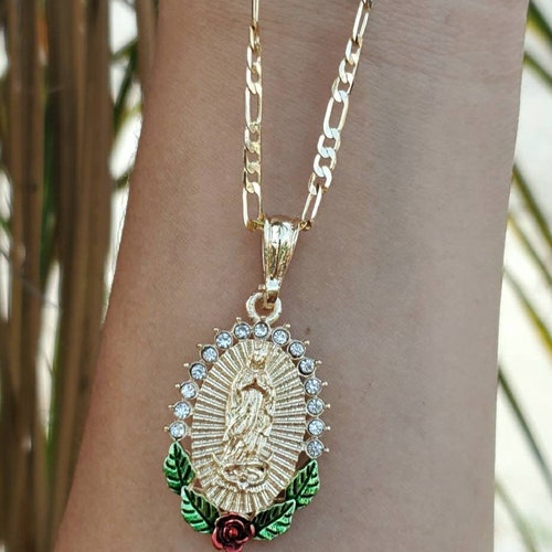 Rose Necklace 18k Gold Plated 