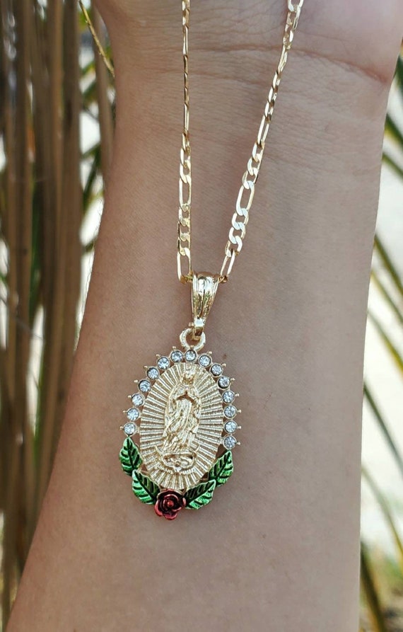 Rose Necklace 18k Gold Plated 