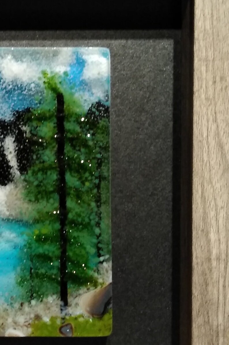 Lake Art/fused Glass Art/glass Landscapes/glass Wall Art/wall Etsy