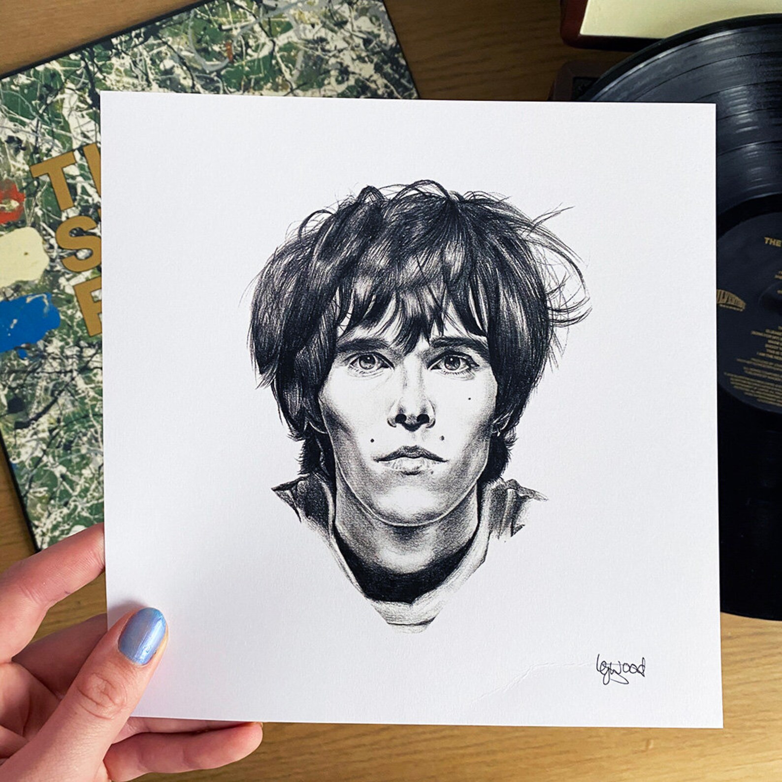 Ian Brown Wall Art Portrait Illustration - Etsy