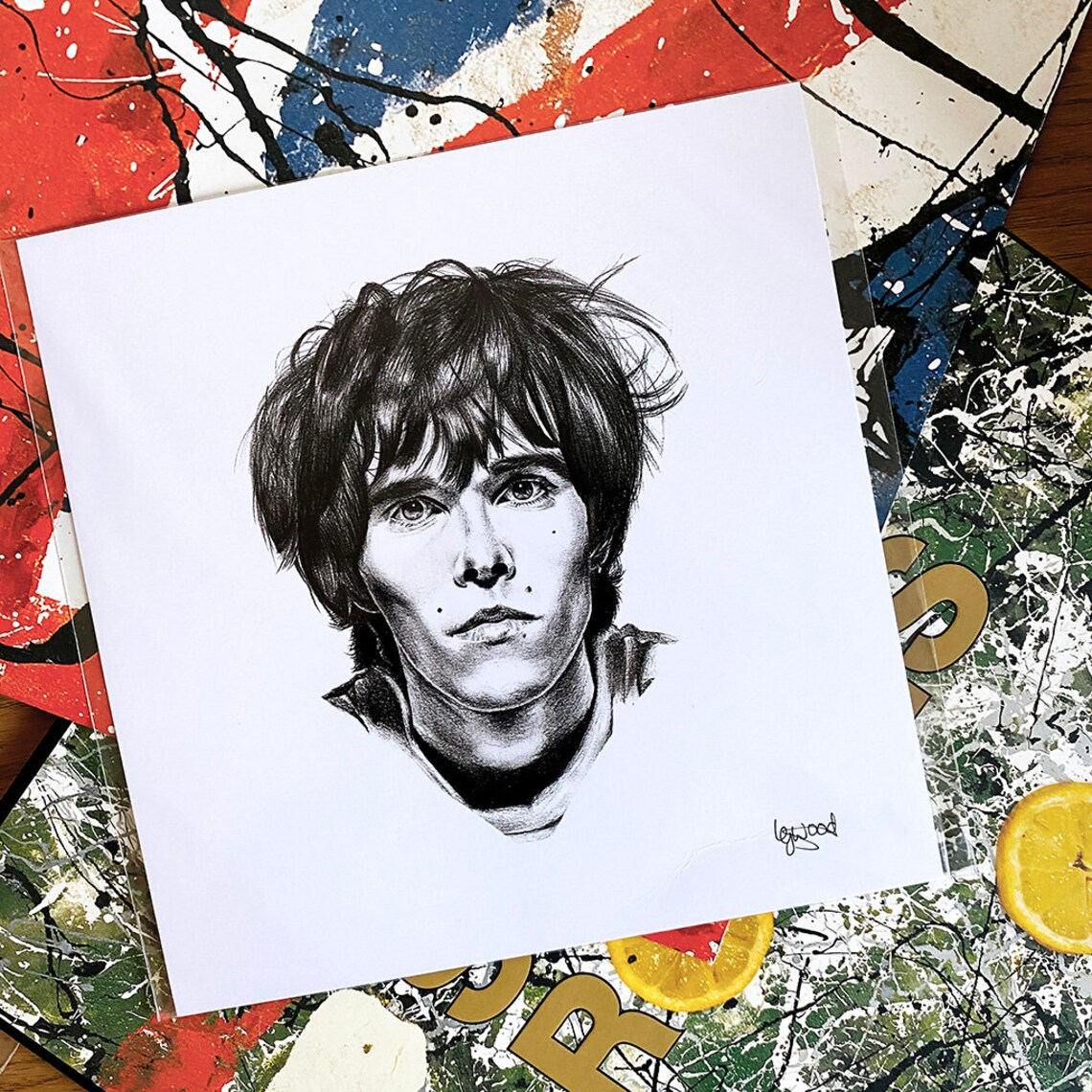 Ian Brown Wall Art Portrait Illustration | Etsy