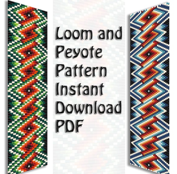 Loom Bead Pattern Seed Bead Pattern Miyuki Delica PDF Etsy