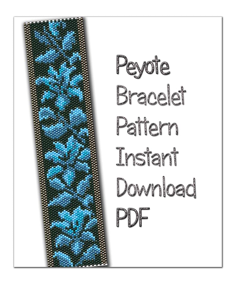 Peyote Pattern Seed Bead Pattern Miyuki Delica PDF Instant Etsy