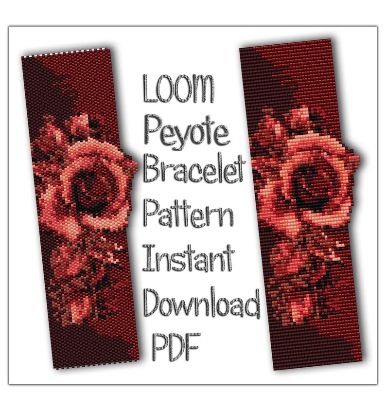 Download Peyote Bead Pattern Seed Bead Pattern Miyuki Delica PDF | Etsy