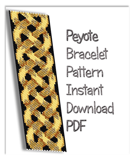 Peyote Bead Pattern Seed Bead Pattern Miyuki Delica PDF Etsy