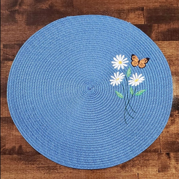 Embroidered Placemat Etsy