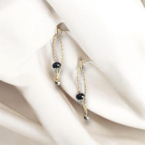 Handgefertigte Onyx-Ohrstecker
