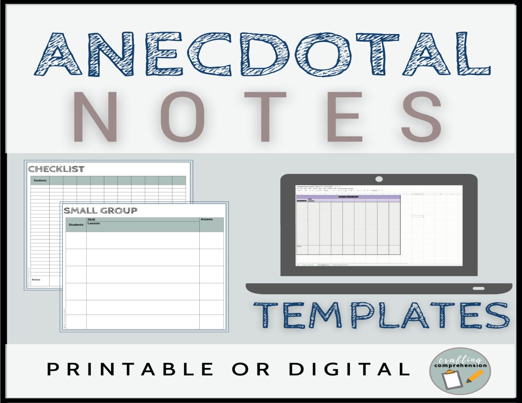 anecdotal-notes-templates-etsy for Free Printable Anecdotal Record Form Anecdotal Notes Templates - Etsy for Free Printable Anecdotal Record Form