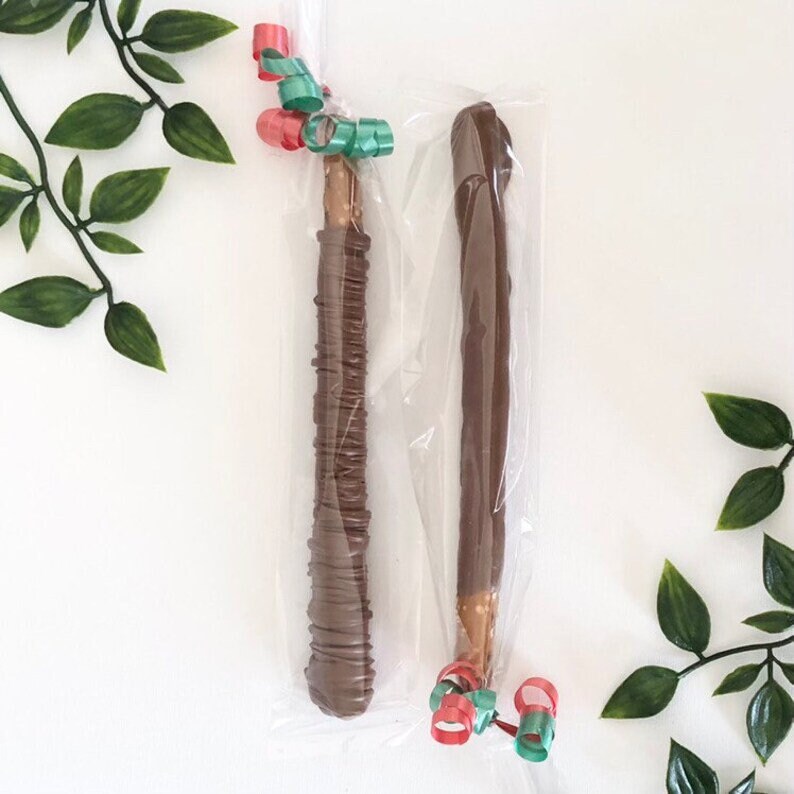 Chocolate Covered Pretzel Rods Individually Wrapped or Pack Etsy