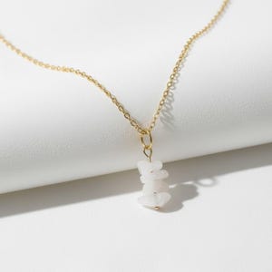 Stacked White Jade Necklace