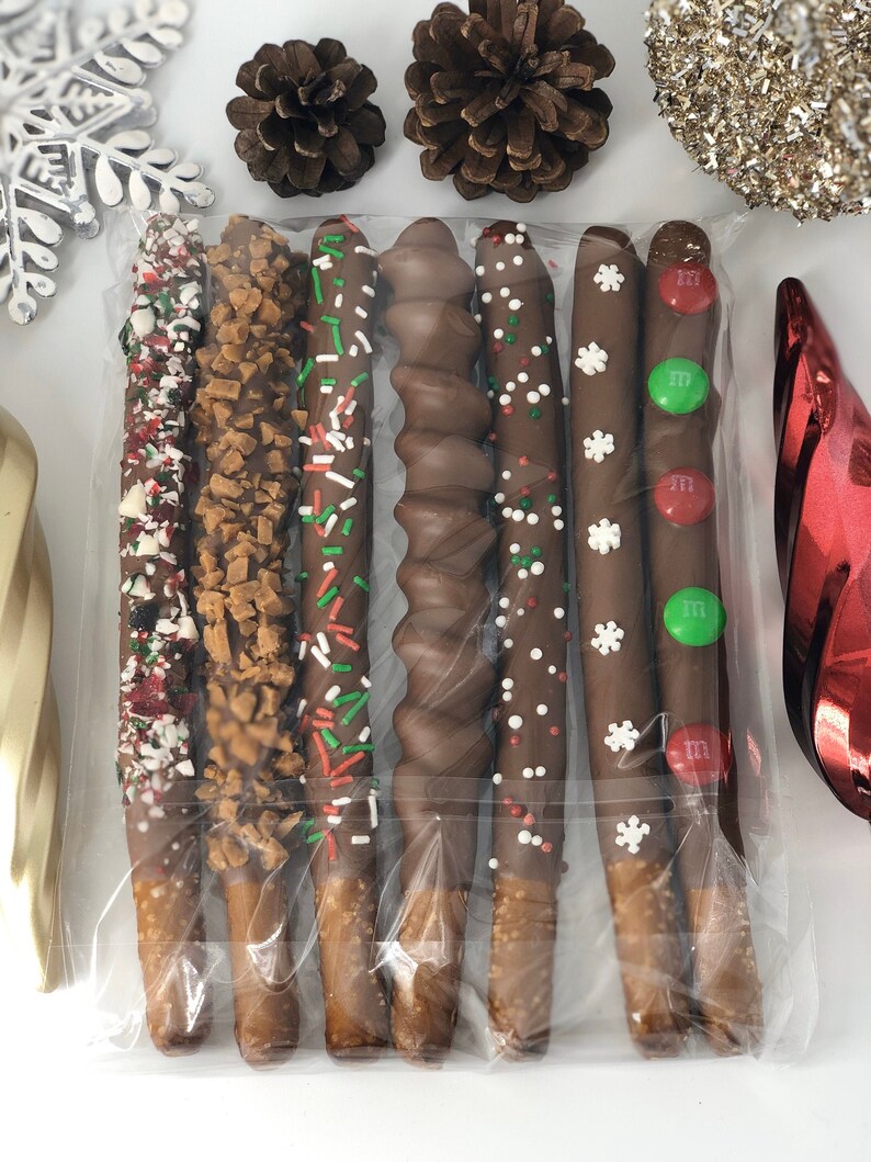 Chocolate Covered Pretzel Rods Individually Wrapped or Pack Etsy