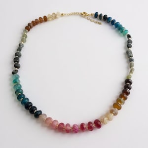 Tumbled Golden Rainbow Necklace