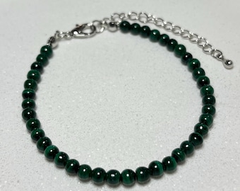 Adjustable Malachite Bracelet