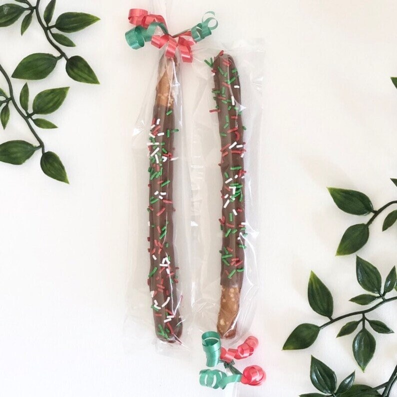 Chocolate Covered Pretzel Rods Individually Wrapped or Pack Etsy