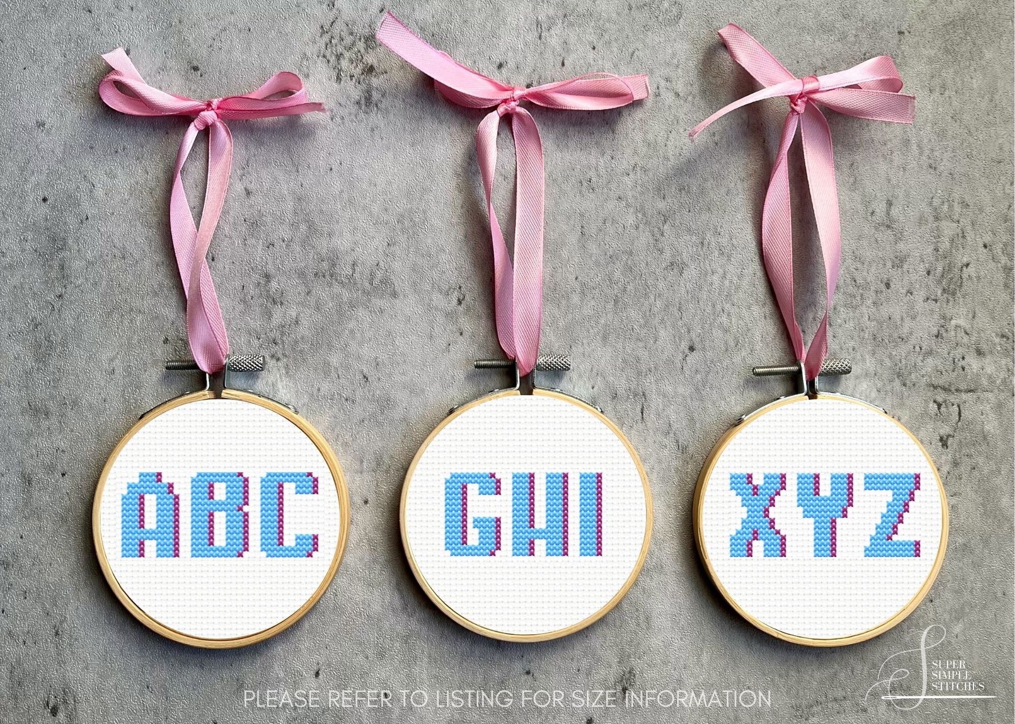 Block Letter Cross Stitch Alphabet Pattern Cross Stitch Alphabet