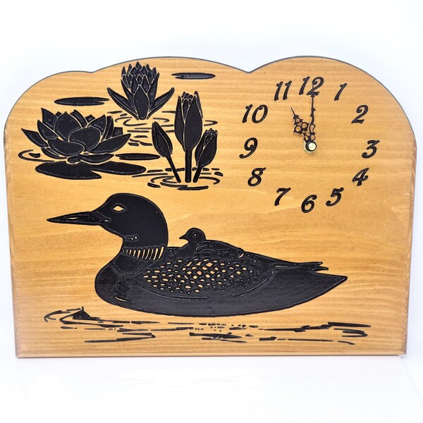 Loon Clock Etsy