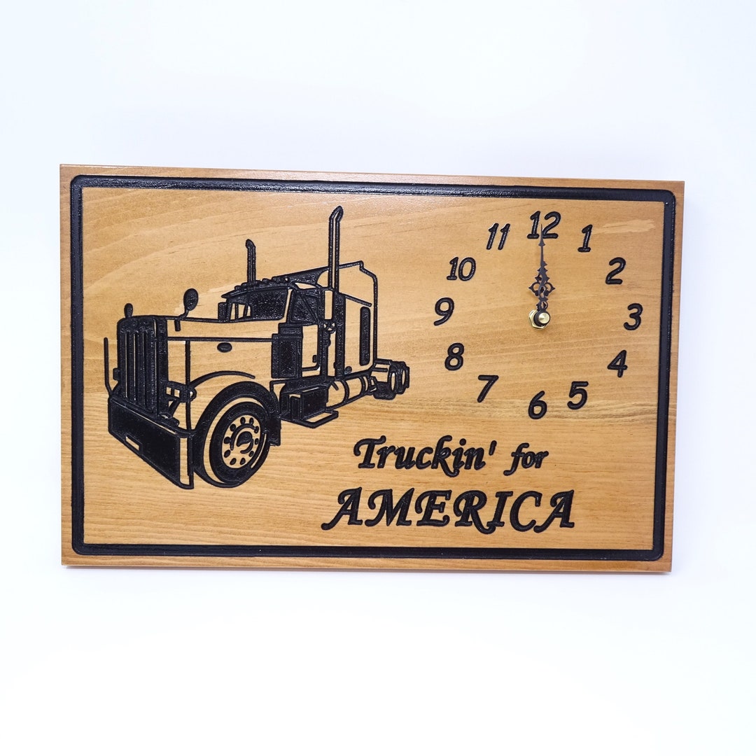 Lorry Clock Truck Wall Clock - Etsy