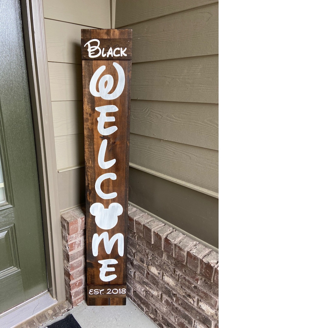 Personalized Disney Welcome Sign - Etsy