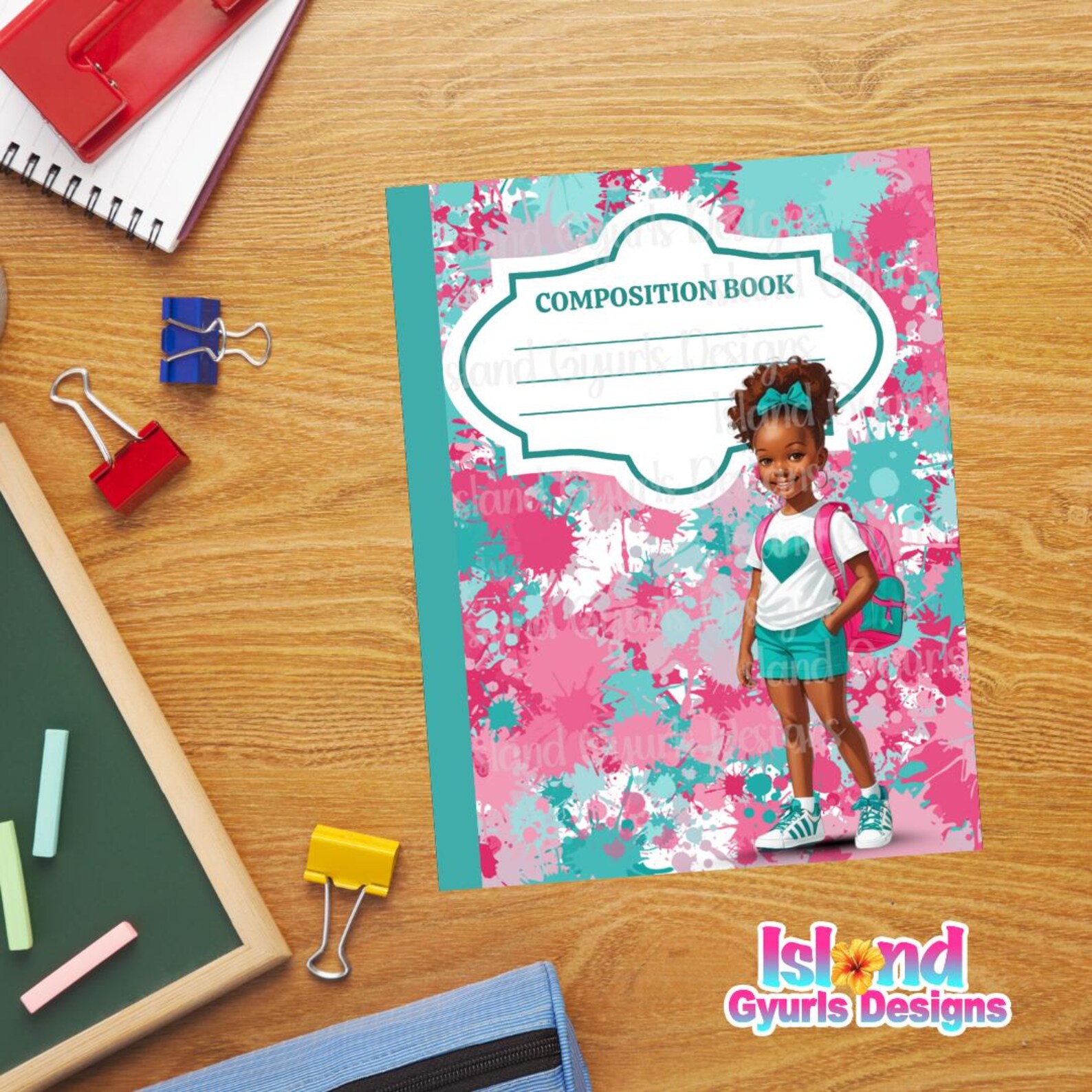 African American Kids Composition Notebook Covers | Back to School ...