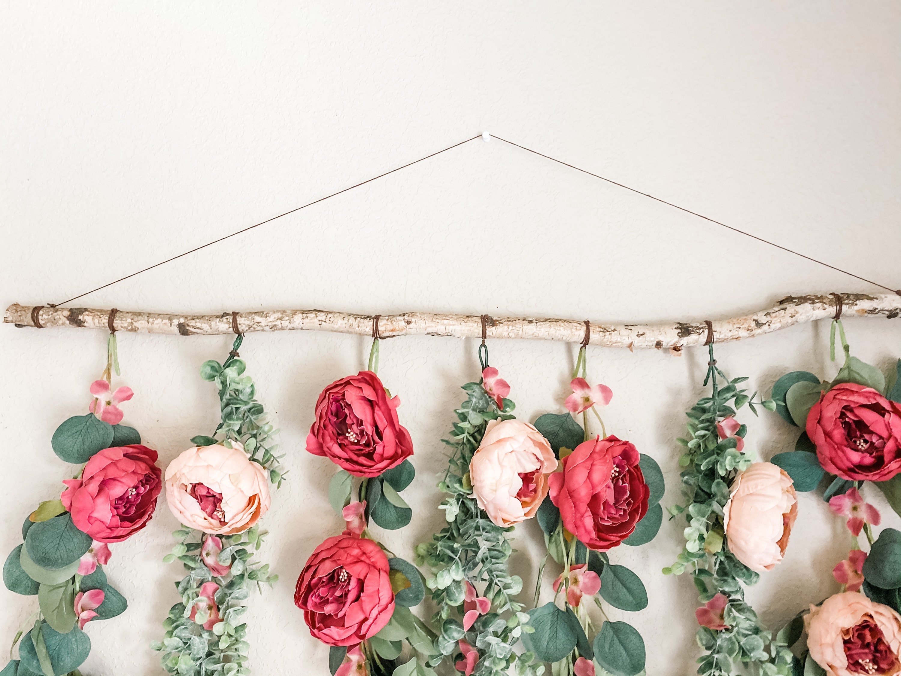 Floral hanging Flower wall hanging floral wall hanging boho Etsy