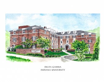 Custom Watercolor House Portrait