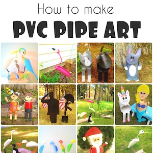 Hot deal!  88 unique printable PVC pipe bird patterns and tutorial | Digital Download  | PDF |   pvc pipe birds | diy garden decor yard art