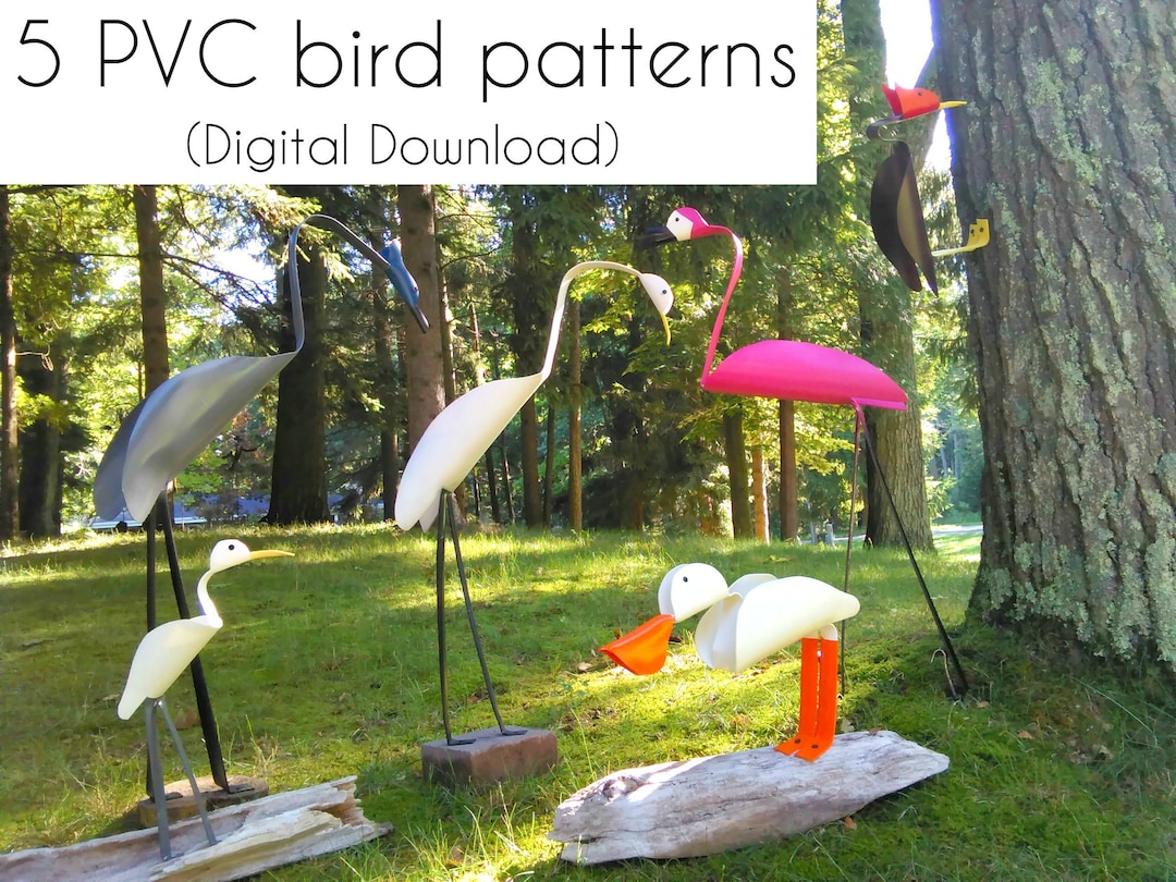 PDF Printable PVC Pattern 5 PVC Pipe Bird Patterns and Tutorial Digital