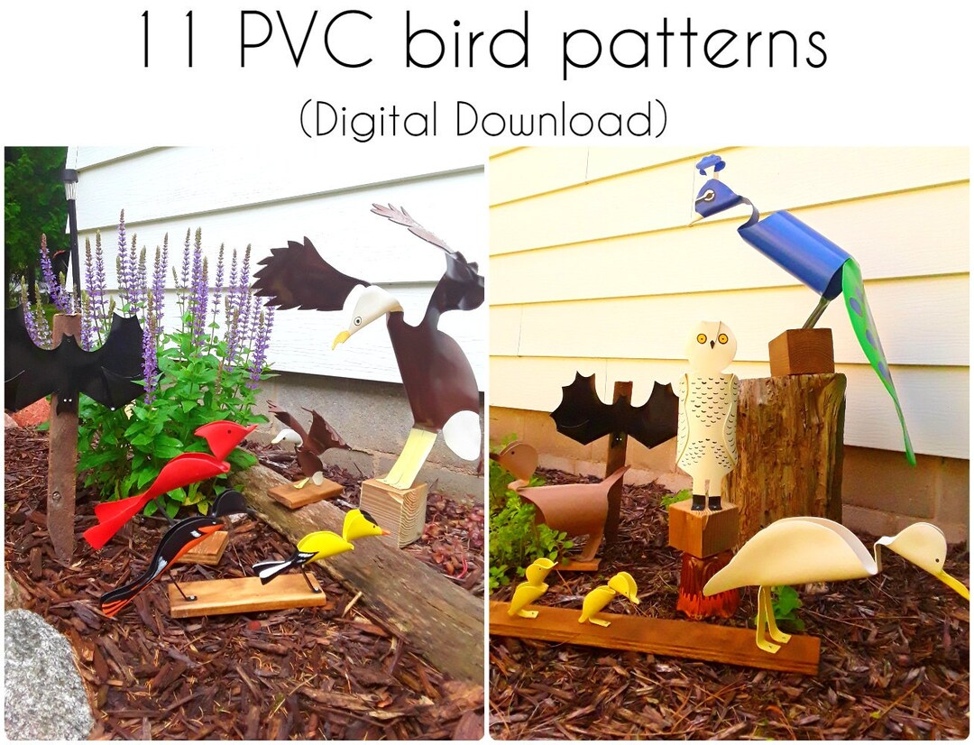11 Printable Pvc Pipe Bird Patterns Digital Download PDF Eagle