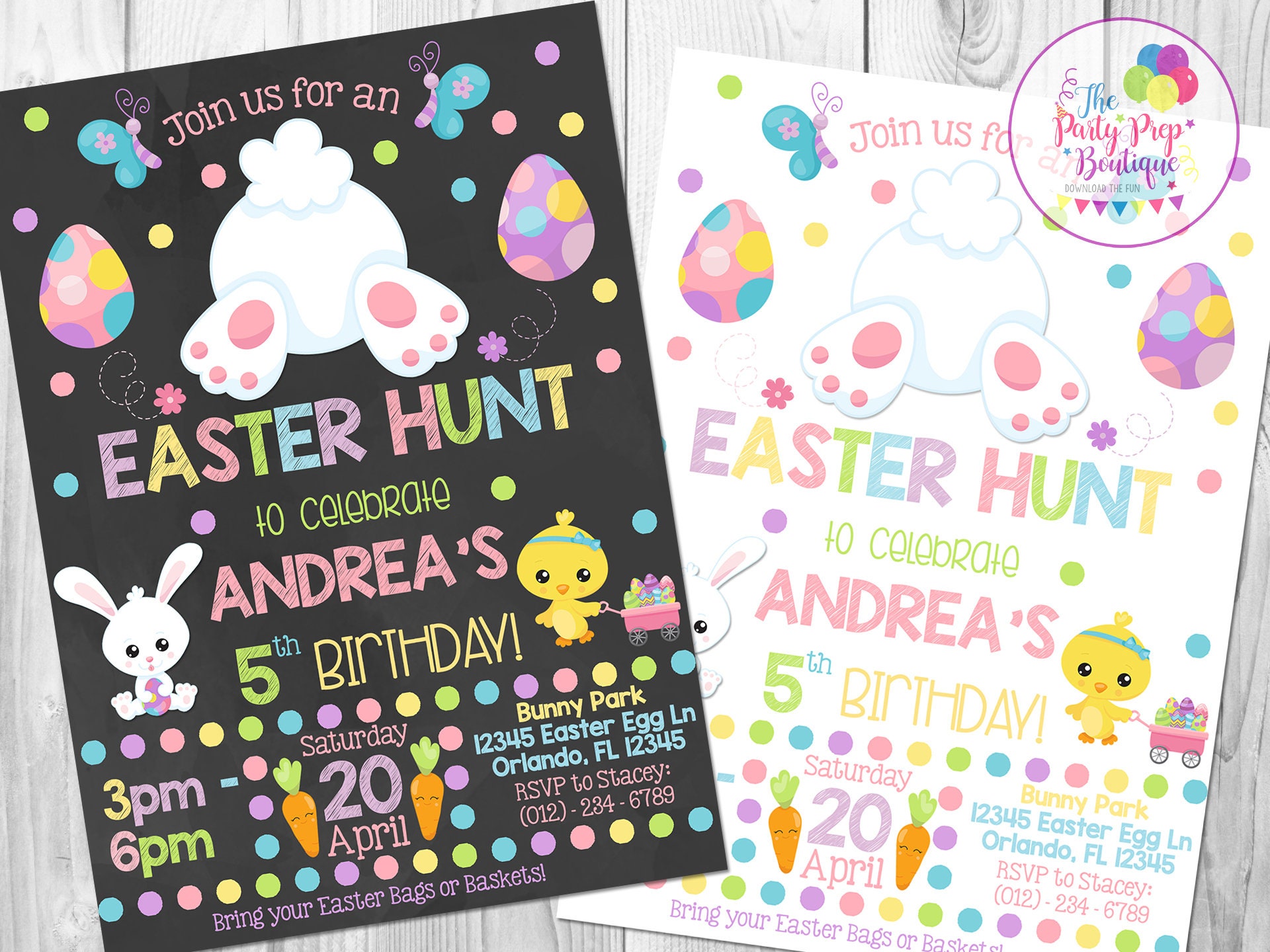 Easter Invitation Easter Egg Hunt Party Spring Birthday - Etsy
