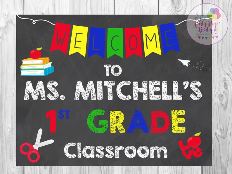 Classroom Welcome Sign Classroom Decor Digital Classroom Etsy