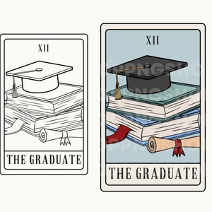 La carte de tarot diplômé PNG, Graduate png, New Grad svg, chemise diplômé png, carte de tarot Future graduate png, carte de tarot gradué