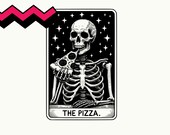 The Pizza Tarot Card SVG, Pizza Tarot Card PNG, Pizza Tarot, Tarot card pizza clipart, Pizza png, tarot card clipart, pizza lover