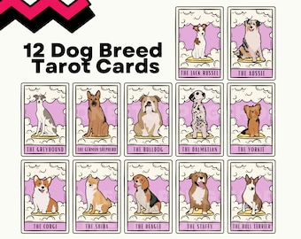 Dog Breeds PNG, Dog outlines png, Dog breed clipart, Dog silhouettes, Tarot Card png, Tarot card svg, dog types, dog clipart