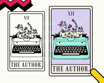 The Author Tarot Card PNG, Writer Tarot Card SVG, The Writer, Future Bestselling Author PNG, Writer Svg, Author Png, Published Author