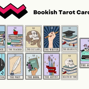 Autor Cartas del Tarot, Tarot Card PNGs, Libro Tarot Carta, Tarot Card Bundle, Escritor Tarot Card, Lectura de Cartas del Tarot, Tarot Archivos de cartas del Tarot, Bookish