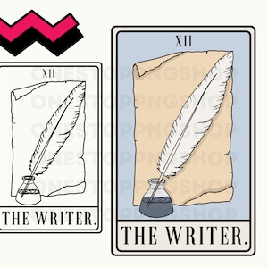 The Writer Tarot Card PNG, Author Tarot Card SVG, The Writer, Future Bestselling Author PNG, Writer Svg, Author Png, Published Author