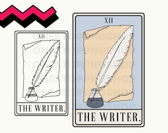 The Writer Tarot Card PNG, Author Tarot Card SVG, The Writer, Future Bestselling Author PNG, Writer Svg, Author Png, Published Author