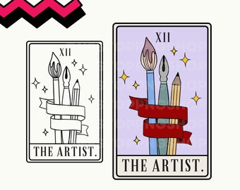 The Artist Tarot Card PNG, Art Tarot Card SVG, Painter, Artist Tarot Card png, Writer tarot card svg, The Artist, The painter