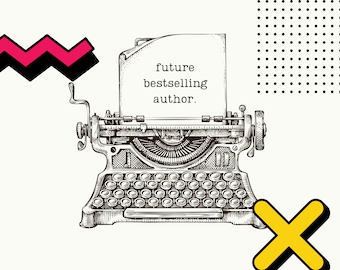 Future Bestselling Author Png, Typewriter PNG, Typerwriter SVG, Author png, Writer png, Bestselling Author Shirt Design, Write On png,