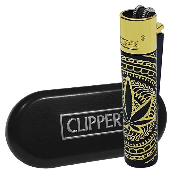 1 x nachfüllbares Clipper-Feuerzeug aus Metall in voller Größe mit Geschenkbox!